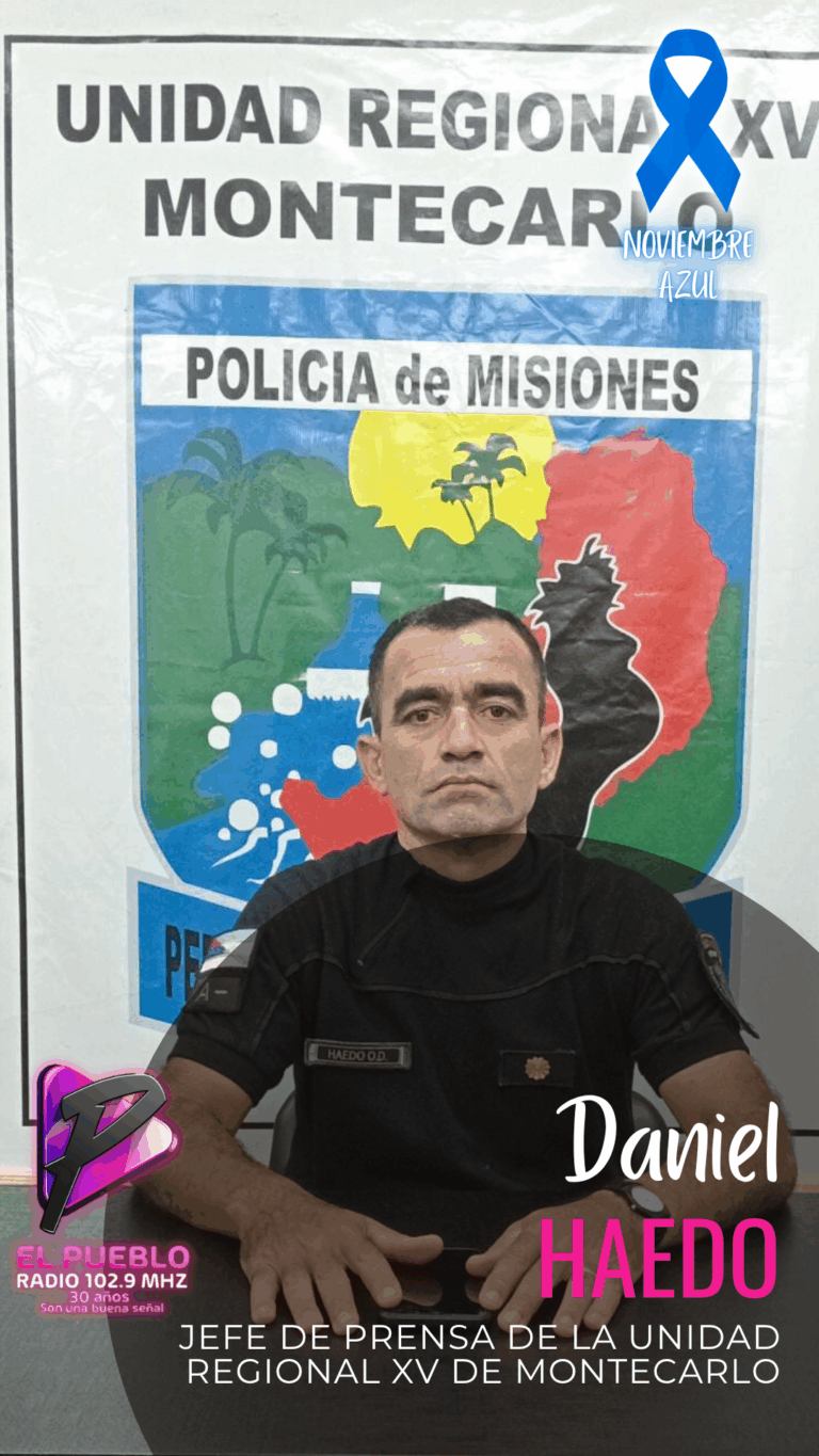 Parte Policial Semanal | Unidad Regional XV – Montecarlo entrevista radio octubre (28)