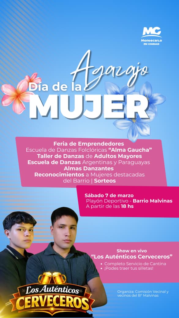 Llega el "Agasajazo" por el Día de la Mujer con feria, música y reconocimientos whatsapp image 2026 03 03 at 08.23.01