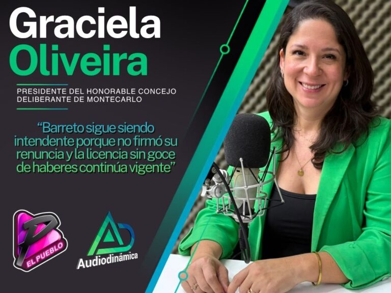 “Barreto sigue siendo intendente porque no firmó su renuncia y la licencia sin goce de haberes continúa vigente”