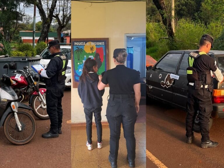 Accidente vial, detenciones y operativos policiales marcaron el fin de semana largo en Montecarlo