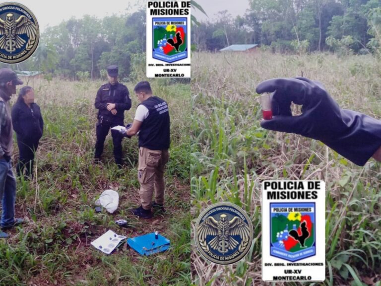 Secuestraron cannabis fraccionado presuntamente para la venta durante un operativo en Montecarlo