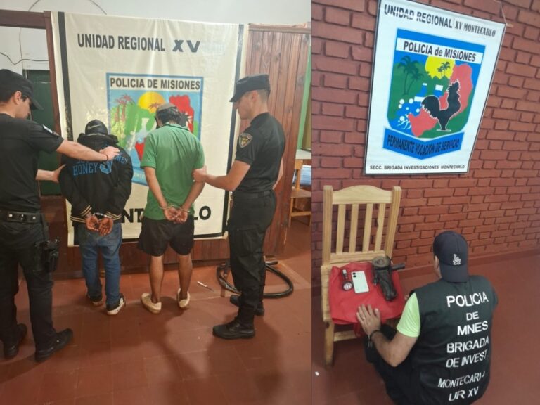 Fin de semana con intervenciones policiales en Montecarlo: Investigaciones, robos y sustracción de cables