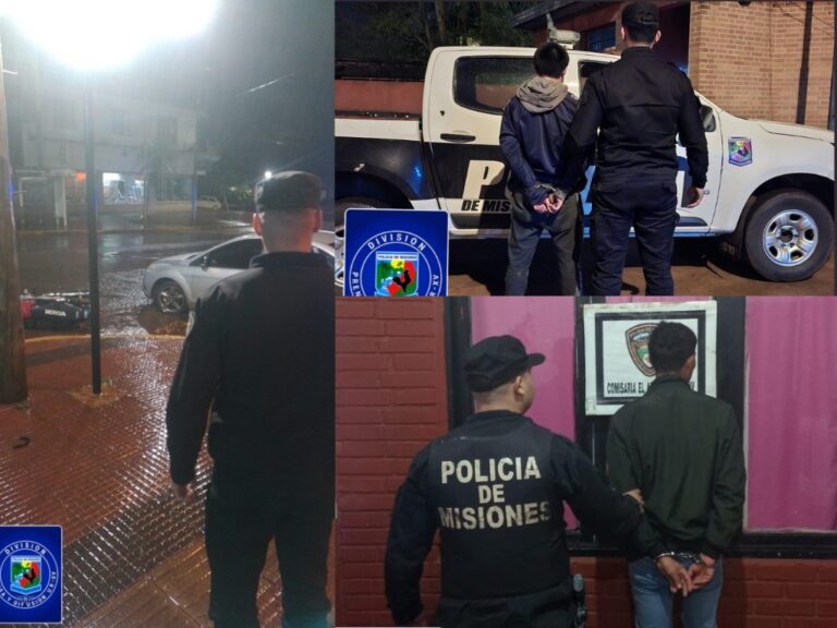 Resumen policial del fin de semana en Montecarlo: Accidente vial, una joven lesionada y dos detenidos por disturbios