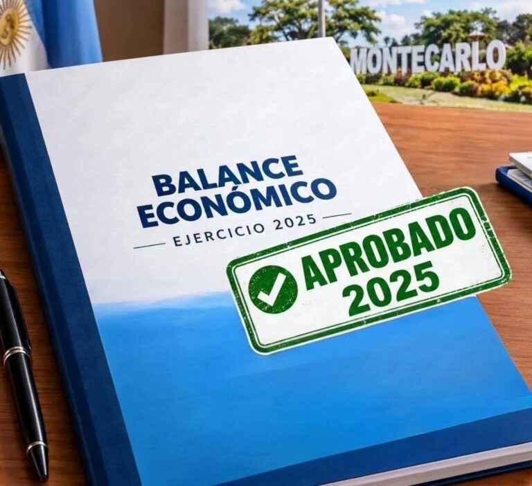 La Municipalidad de Montecarlo obtuvo la aprobación del balance del Ejercicio 2025